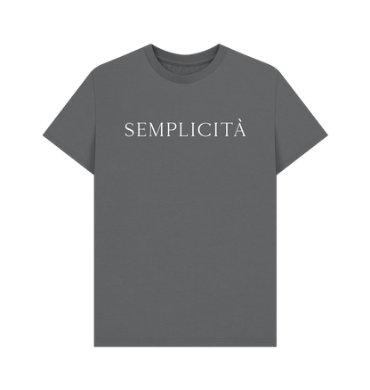 Slate Grey Printed T-shirt Front