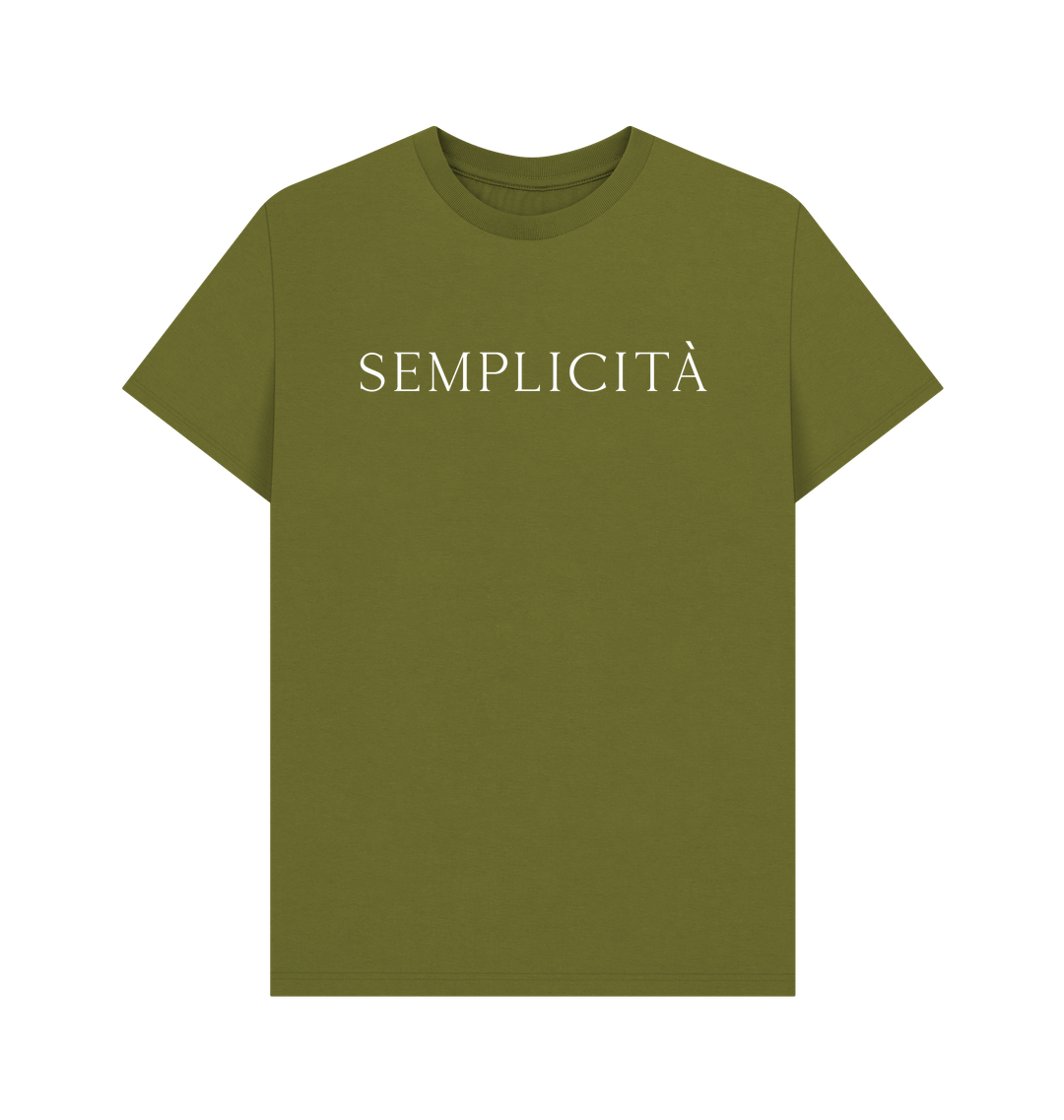 Moss Green Printed T-shirt Front