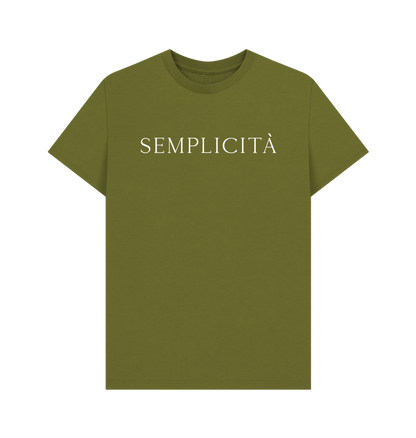 Moss Green Printed T-shirt Front