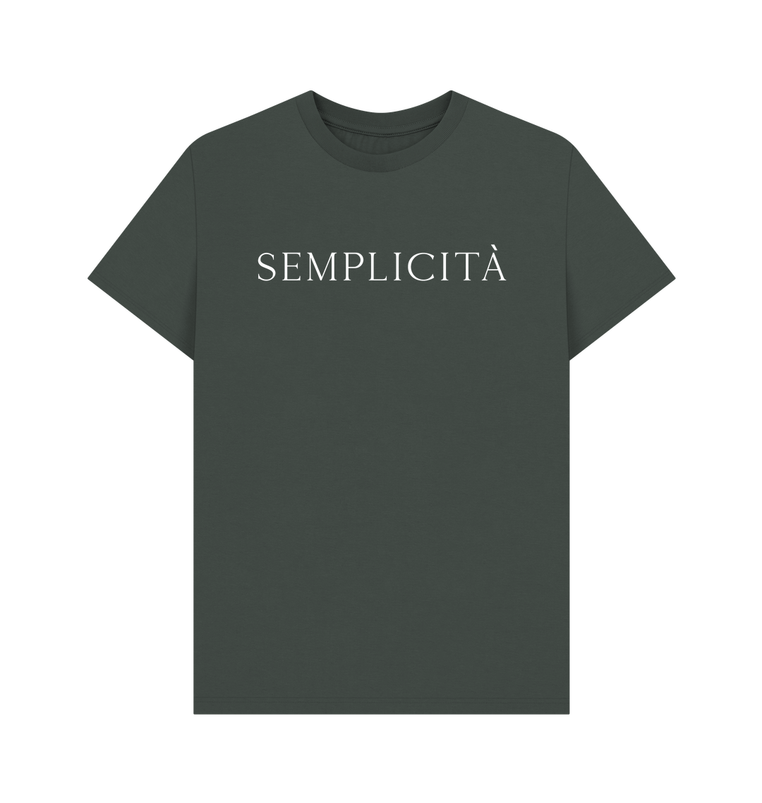 Dark Grey Printed T-shirt Front