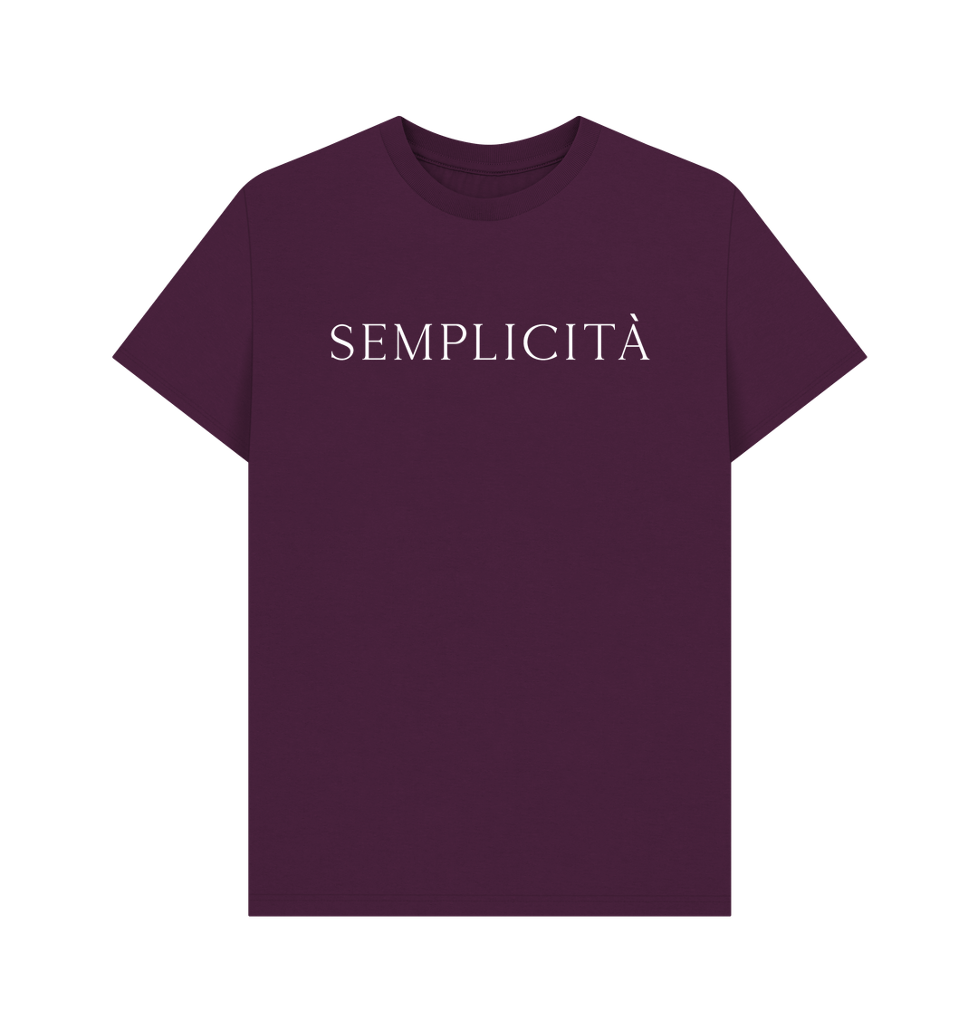 Purple Printed T-shirt Front