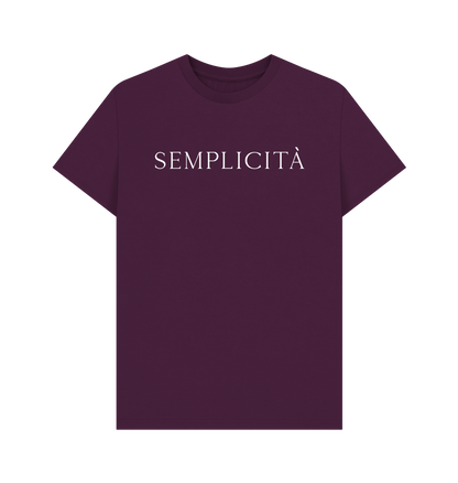 Purple Printed T-shirt Front