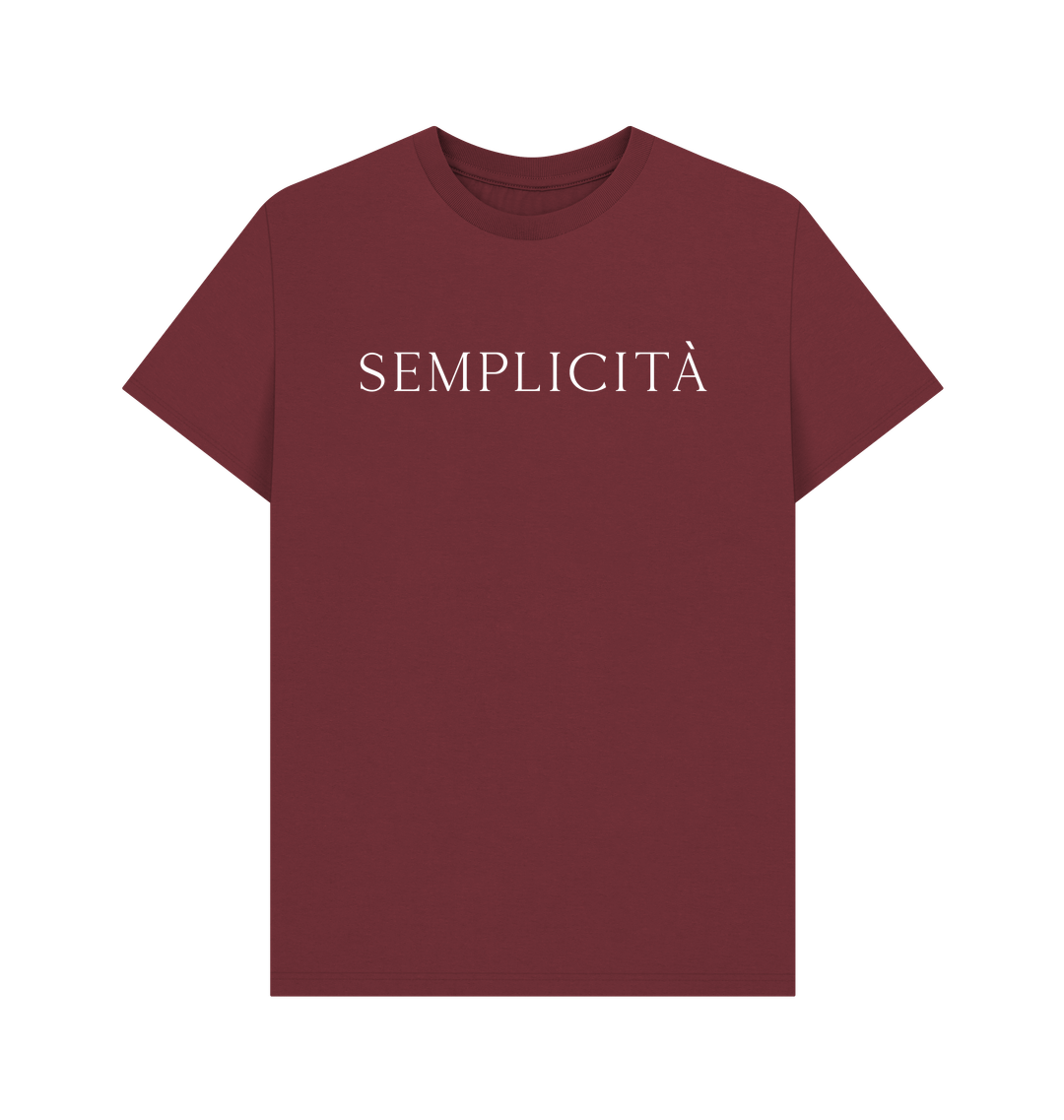 Red Wine Printed T-shirt Front