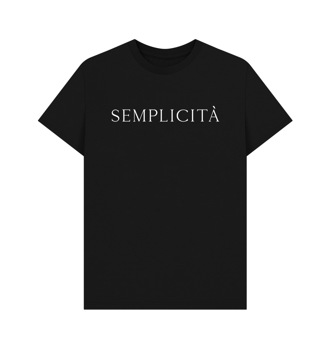 Black Printed T-shirt Front