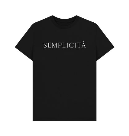 Black Printed T-shirt Front